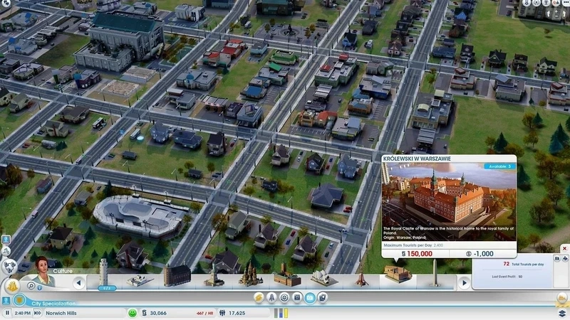 Tránh thâm hụt nhờ quản lý ngân sách SimCity
