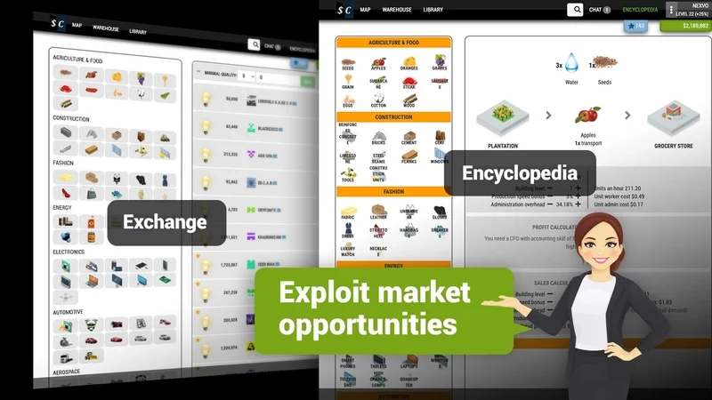 Luật chơi cốt lõi cần biết trong SimCompanies