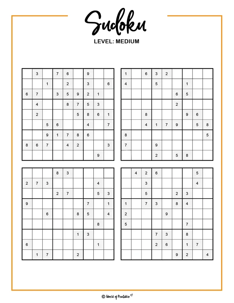 Bài toán sudoku 4 ô cấp độ dễ