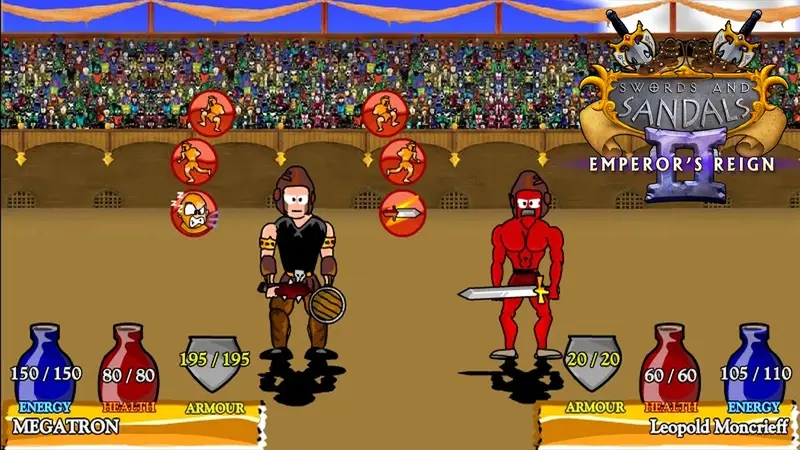 Swords and Sandals chơi online cùng cộng đồng sôi động