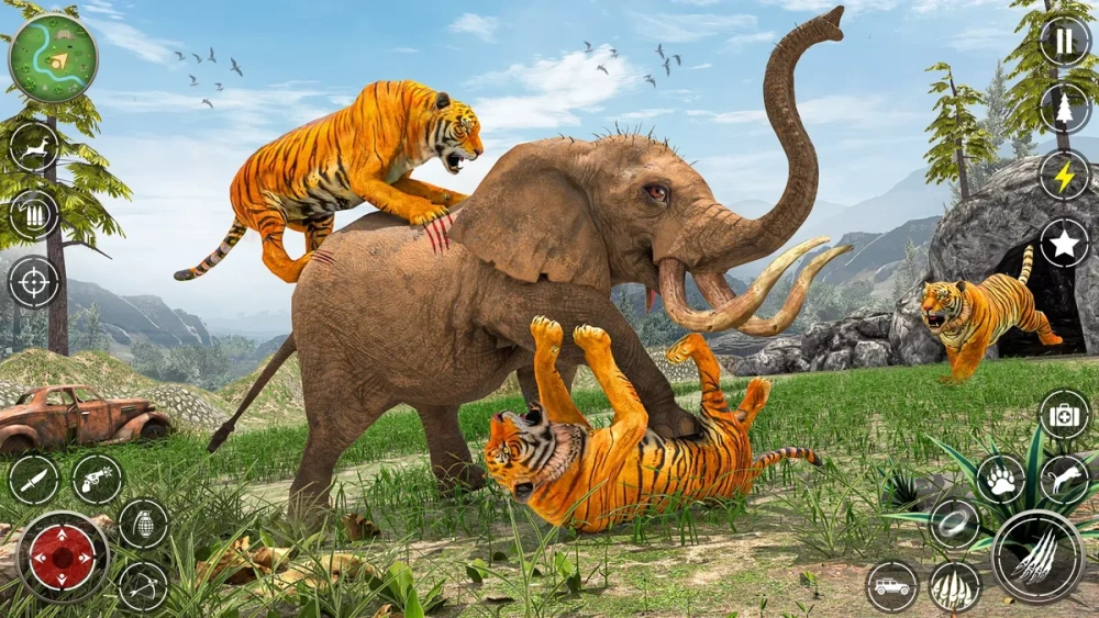 Chơi game Tiger Simulator 3D để trở thành chúa rừng xanh
