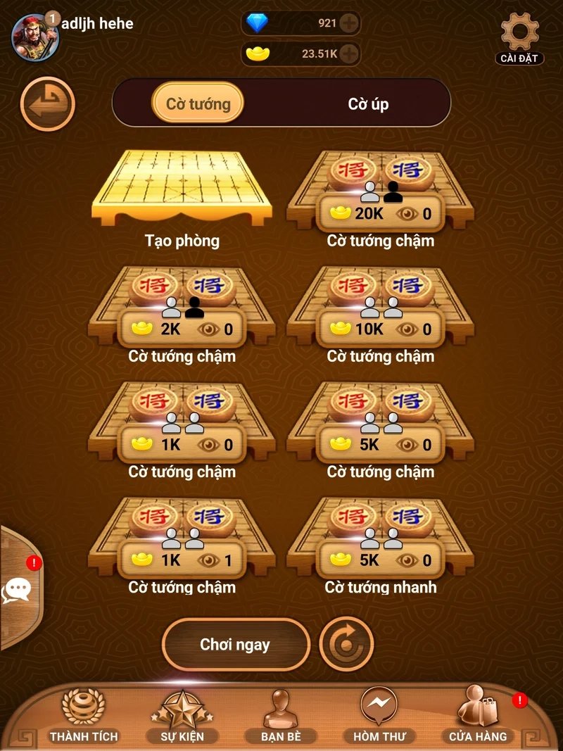 Trải nghiệm mượt chơi cờ tướng online trên pc