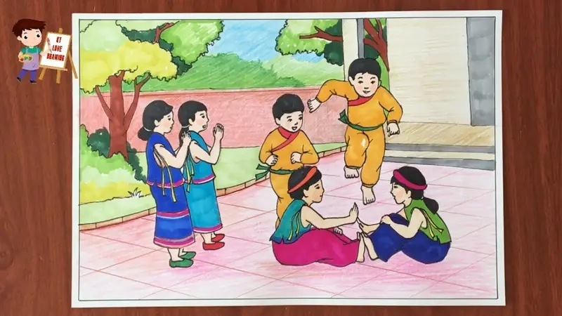 Trò chơi Trồng Hoa giúp trẻ học tập thông qua vận động