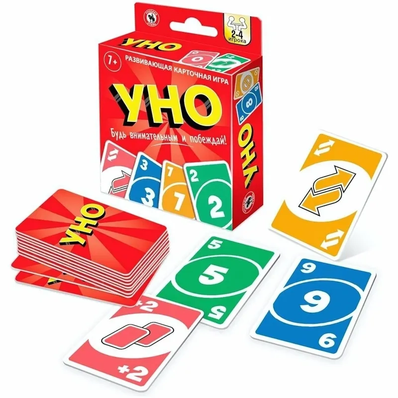 Bộ trò chơi Uno có nhiều màu sắc