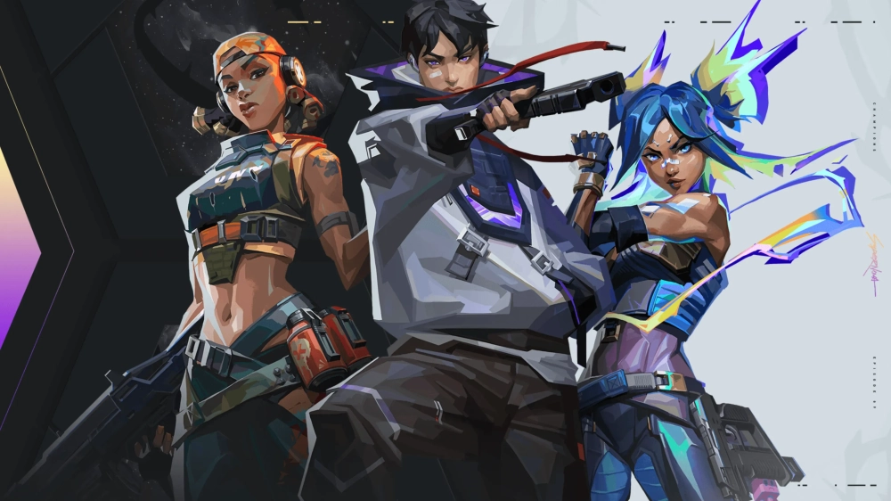 Hình nền động Valorant PC độ phân giải 4K mô tả đặc vụ Jett và Phoenix