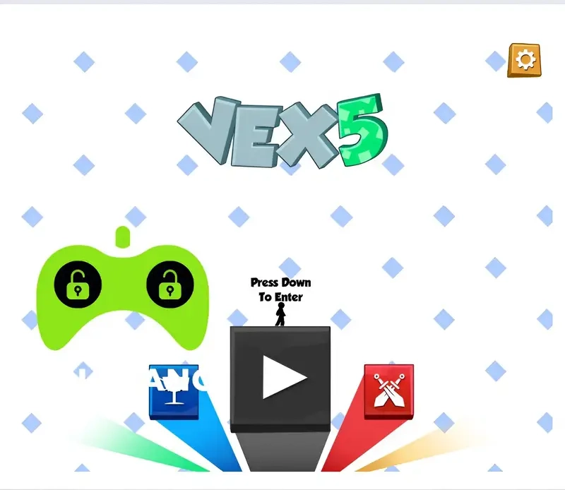 Cảnh vượt bẫy Vex 5 game online tốc độ cao