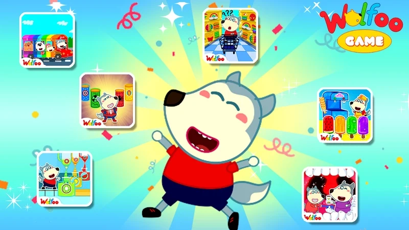 Bé giải trí an toàn với wolfoo games free