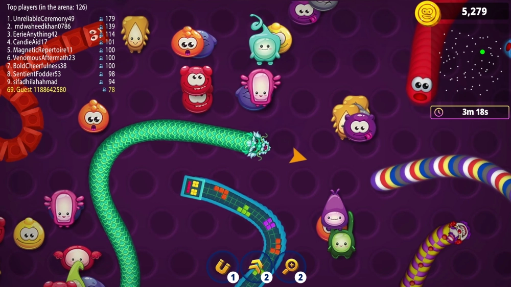 Cấu hình ổn định giúp chơi rắn săn mồi Worms.zone không lag