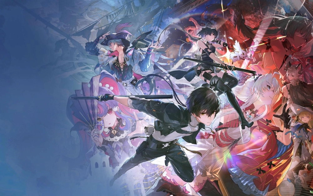 Hình nền Wuthering Waves 4k PC ghi lại khoảnh khắc Rover đối đầu với Boss cấp Overlord