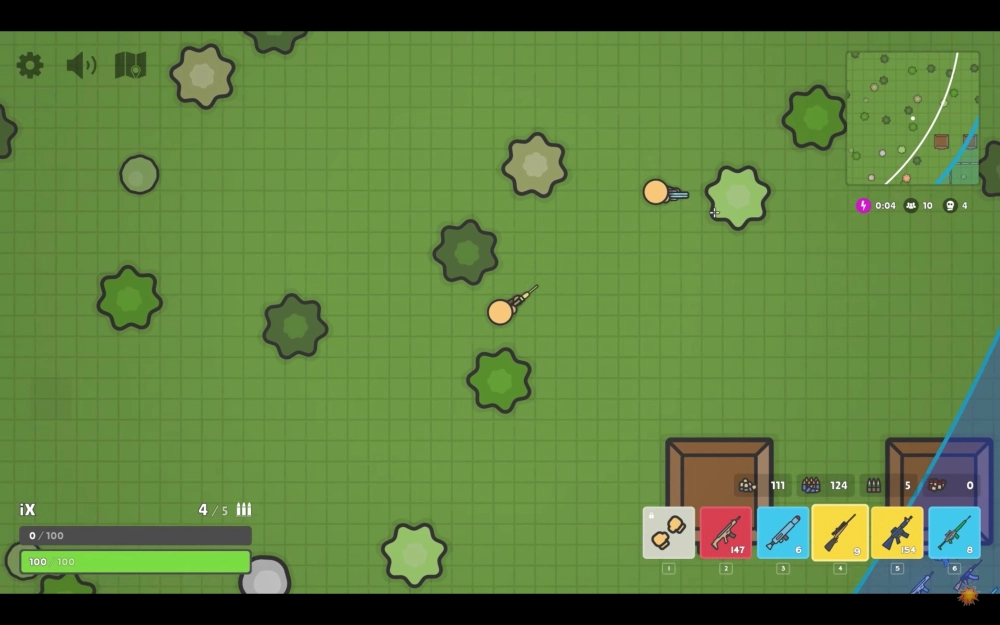 Chiến thuật nhảy dù xuống khu vực loot đồ ngon trong Zombs Royale