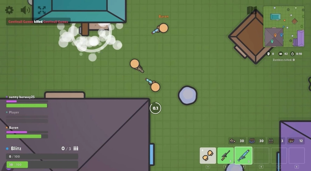 Bảng so sánh chỉ số sát thương các loại súng Zombs Royale